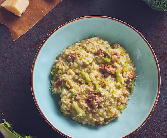 Risotto Broccoli e Salsiccia | Creamy Broccoli & Italian Sausage Risotto