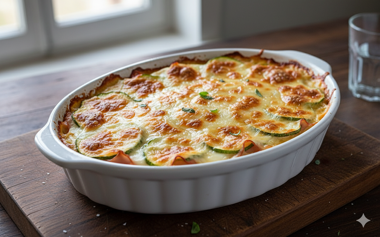 Zucchini Parmigiana | Light, Cheesy & Layered Comfort