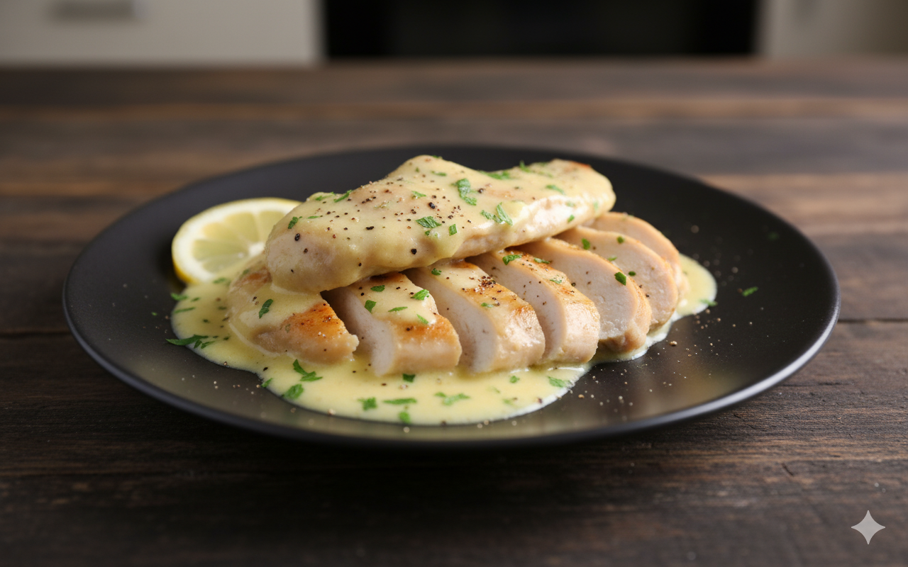 Creamy Lemon Chicken | Light, Zesty & No Cream Needed
