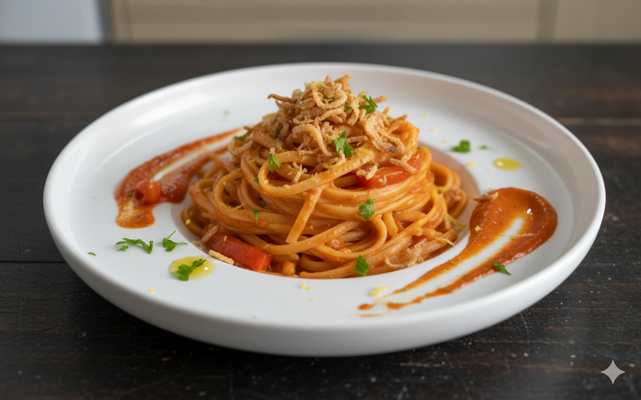 Vegan Capsicum Sauce Pasta | Creamy & Naturally Sweet