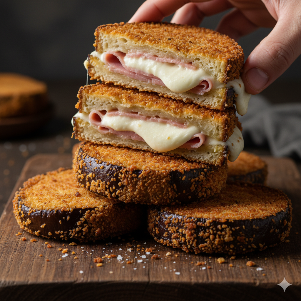 Eggplant Cordon Bleu | Crispy, Cheesy & Perfectly Golden