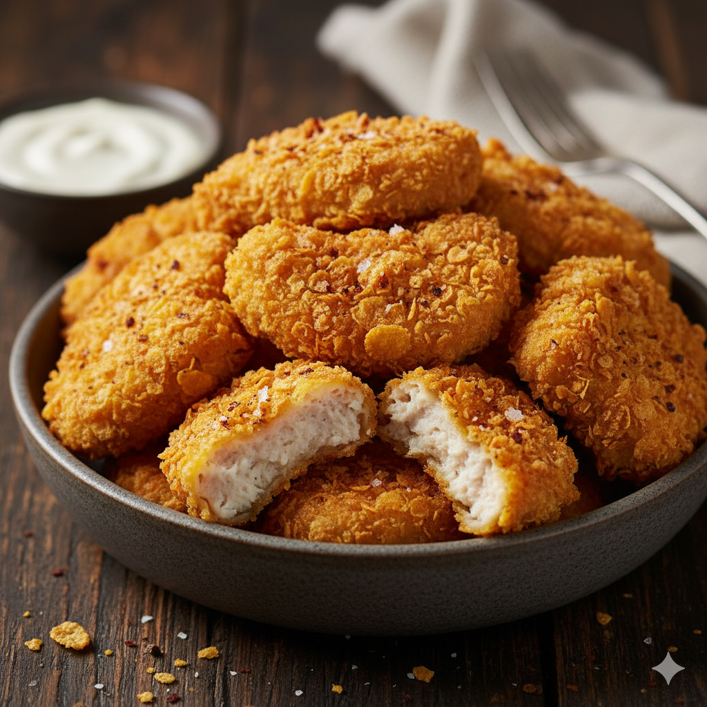 Healthy & Super Crispy Chicken Nuggets | Crunchy & Kid-Approved