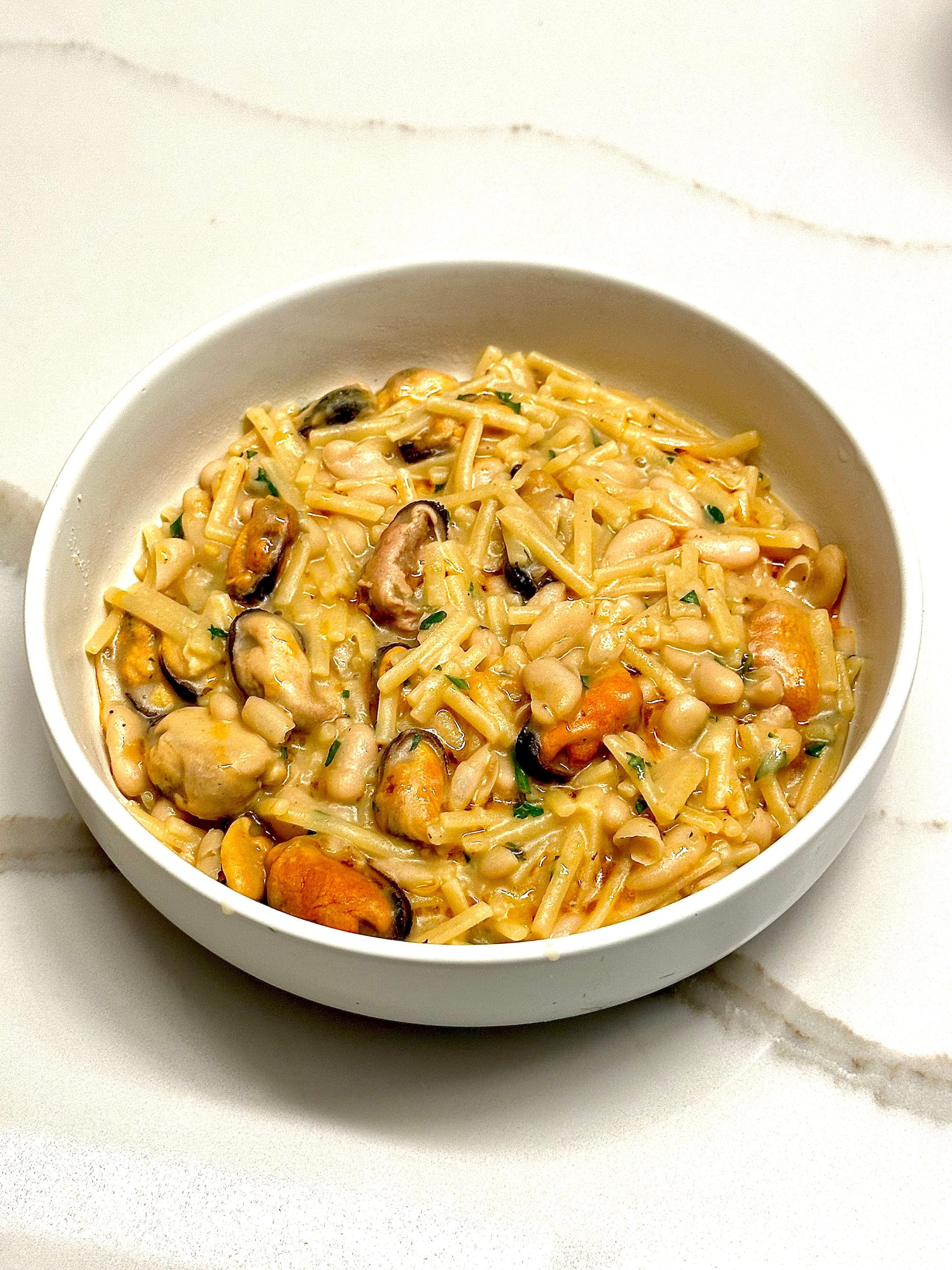 Pasta with White Beans & Mussels | Neapolitan Classic