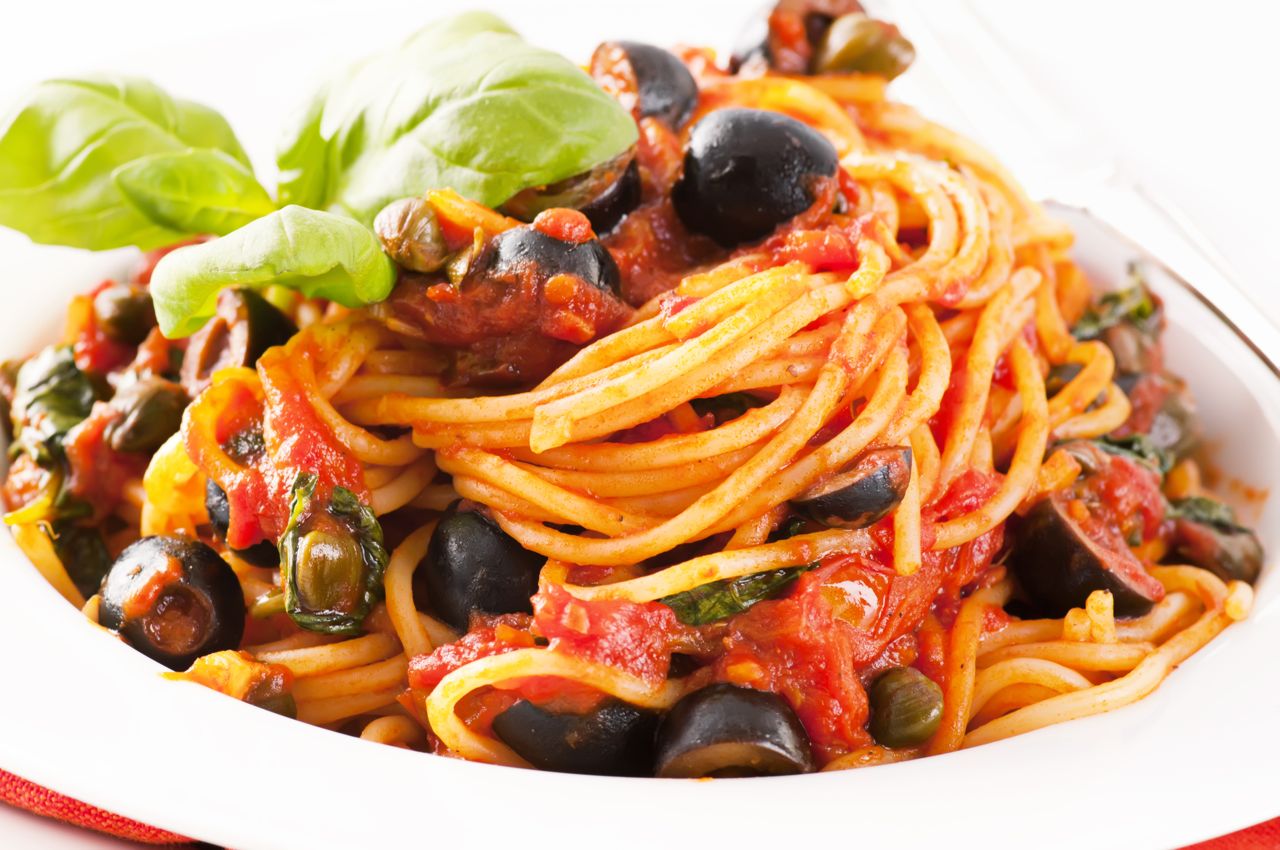 Vegan Spaghetti Puttanesca | Bold Southern Italian Classic