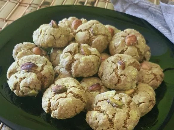Soft Pistachio Cookies | Biscotti Morbidi al Pistacchio