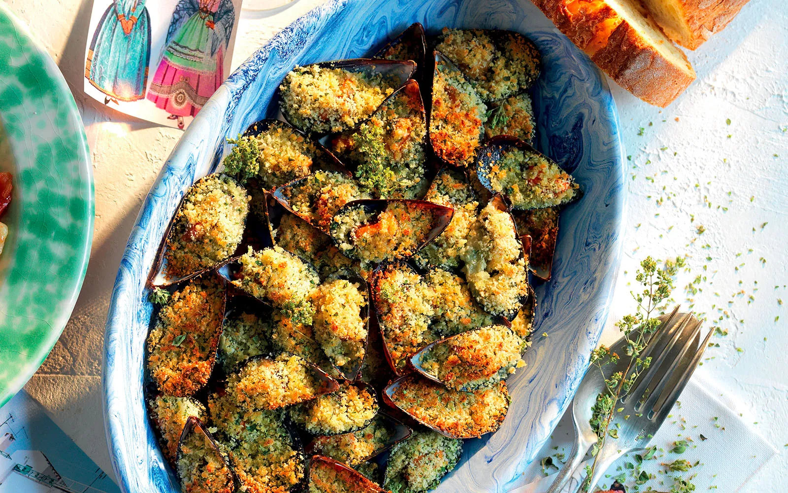 Baked Mussels with Herbed Breadcrumbs | Italian Antipasto