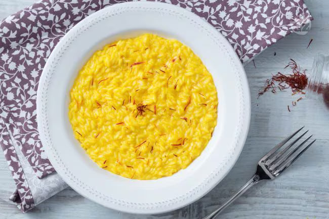 Saffron Risotto | Authentic Risotto allo Zafferano Recipe