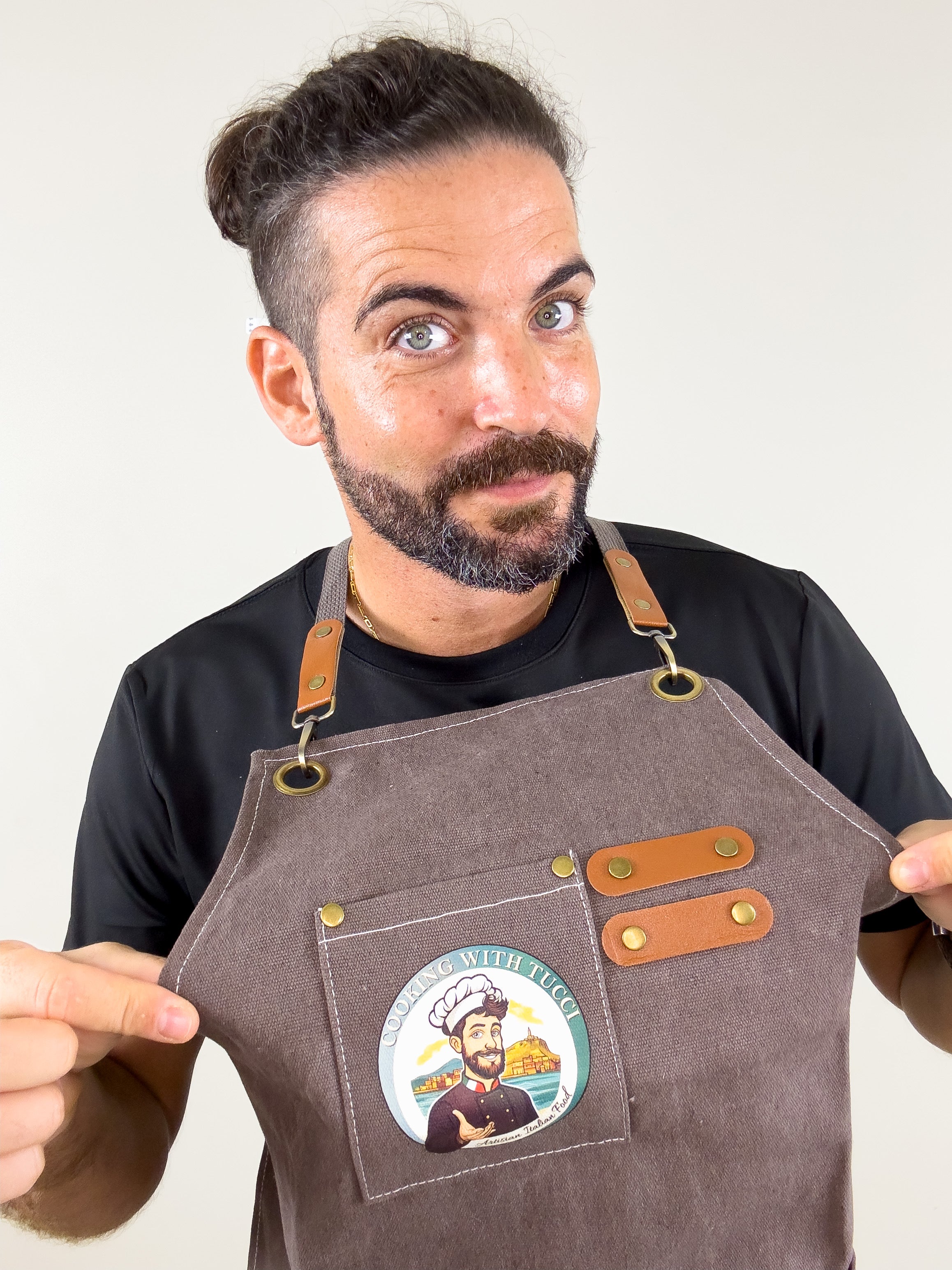 Cooking with Tucci Chef Apron Kaki