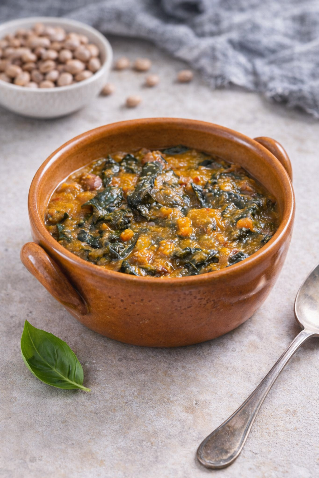 Black Kale and Borolotti Farinata