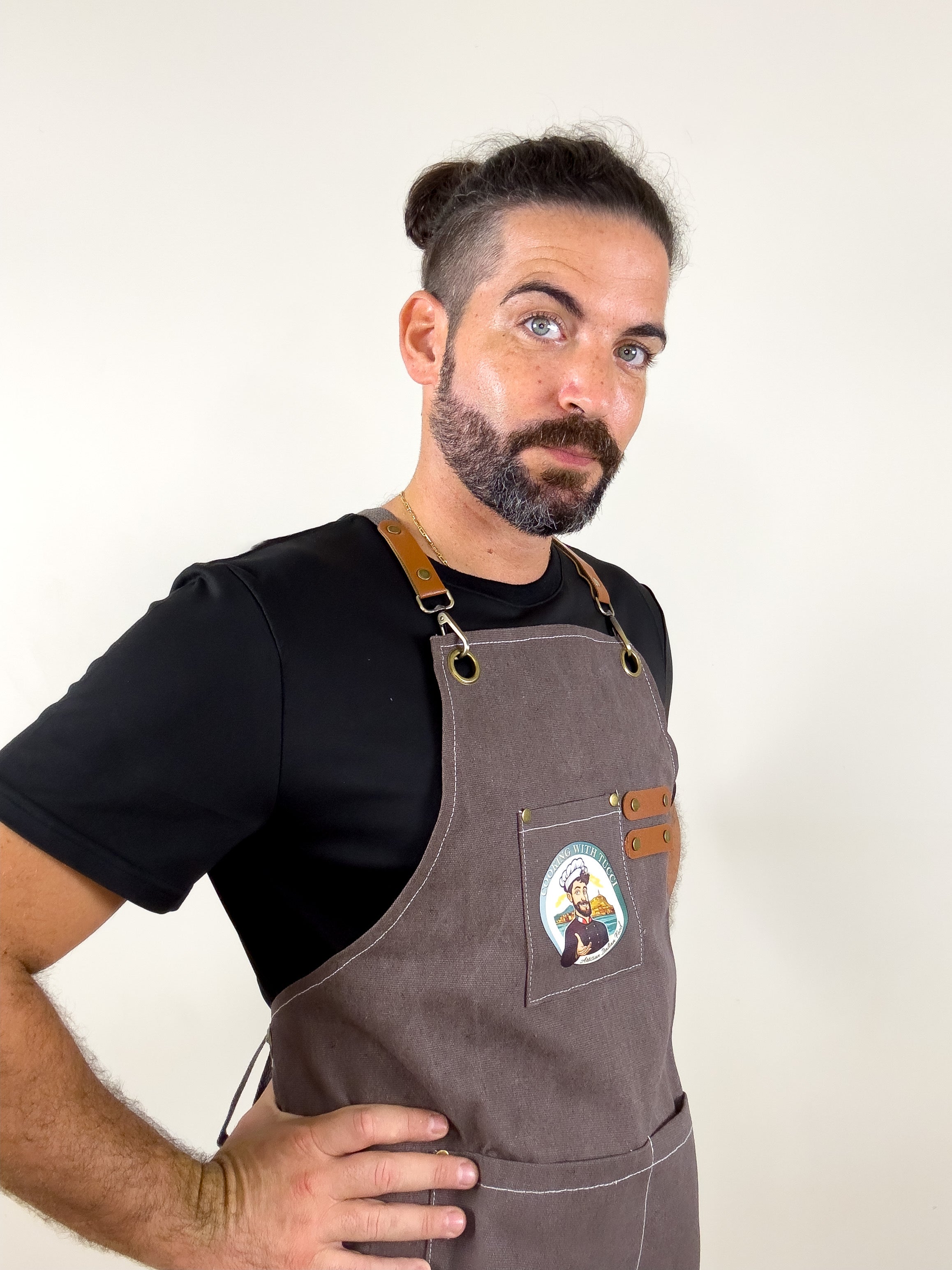 Cooking with Tucci Chef Apron Kaki