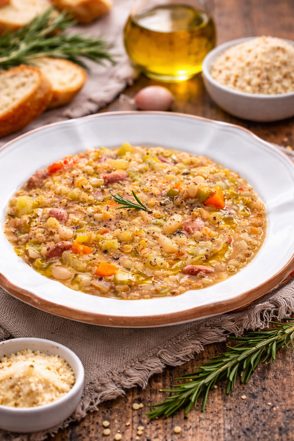 Legumes & Grains Soup ( Vegan )