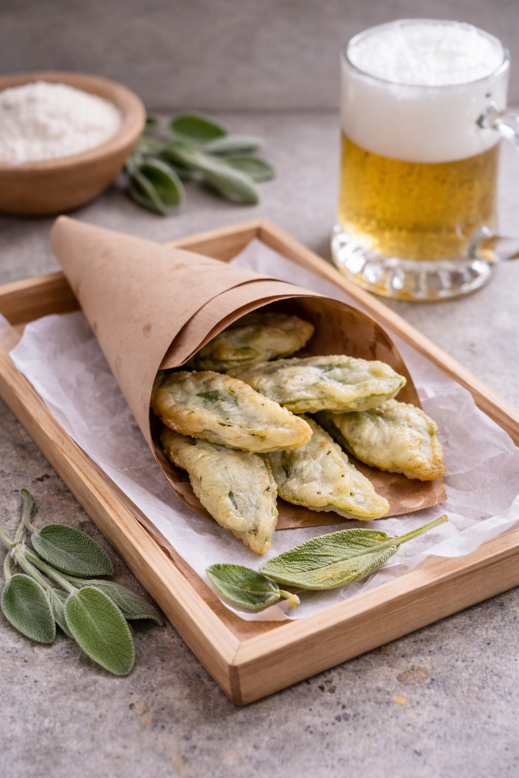 Fried Sage in Batter