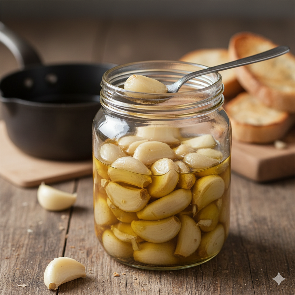 Garlic Confit | Creamy, Savoury & Addictive