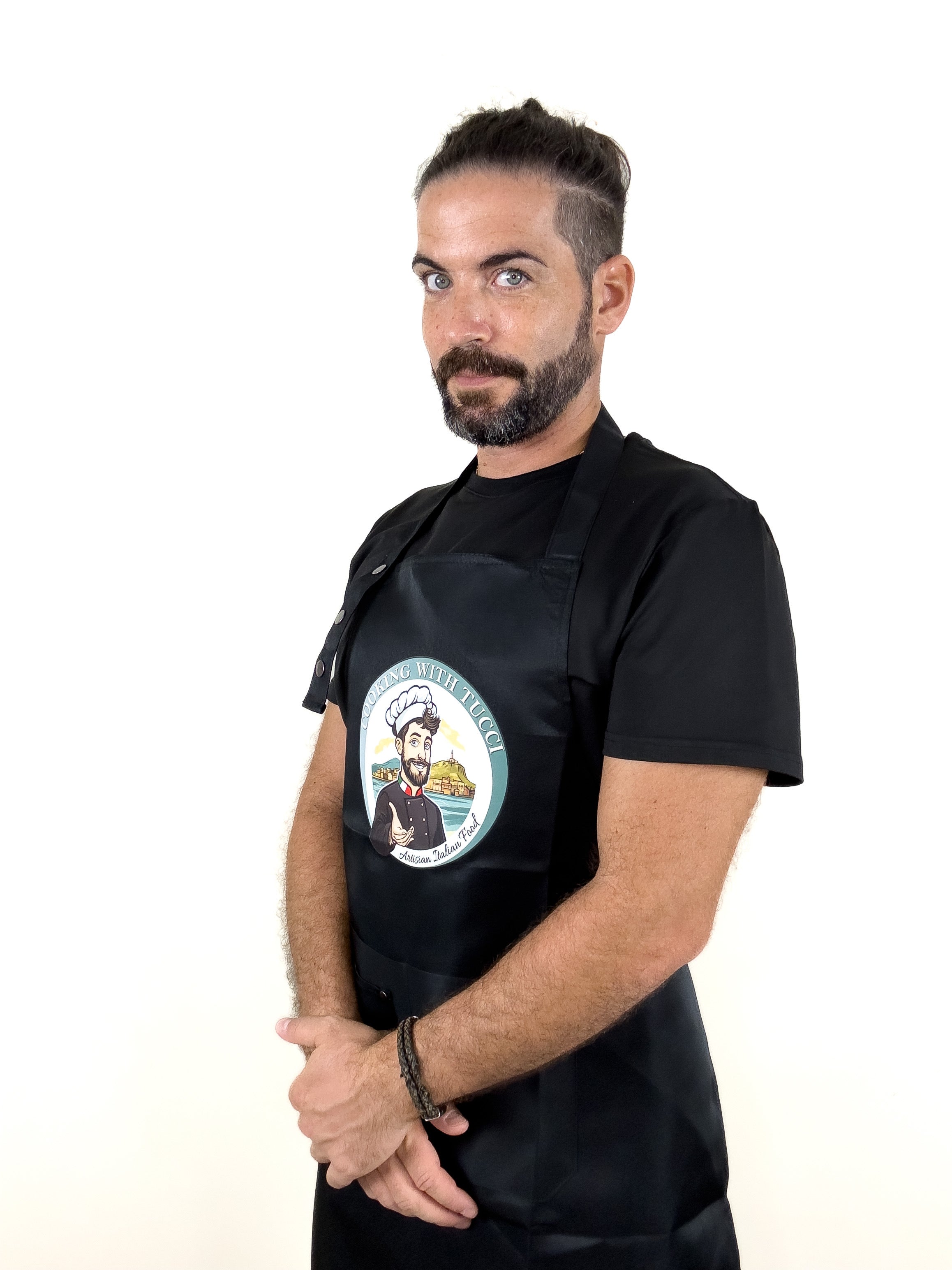 Cooking with Tucci Chef Apron large logo