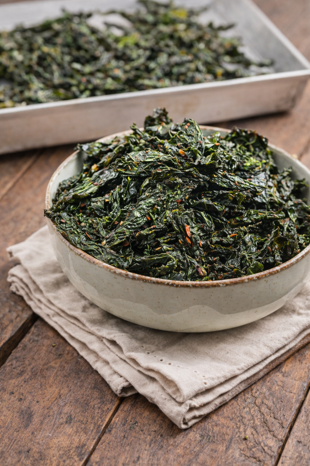 Black Kale Chips Baked