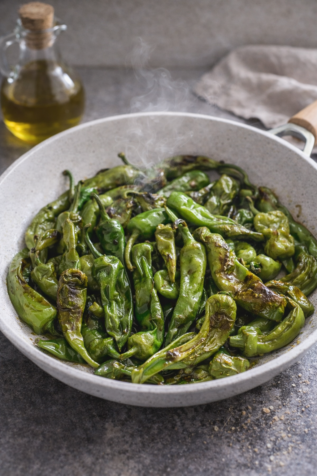 Sweet peppers pan fried