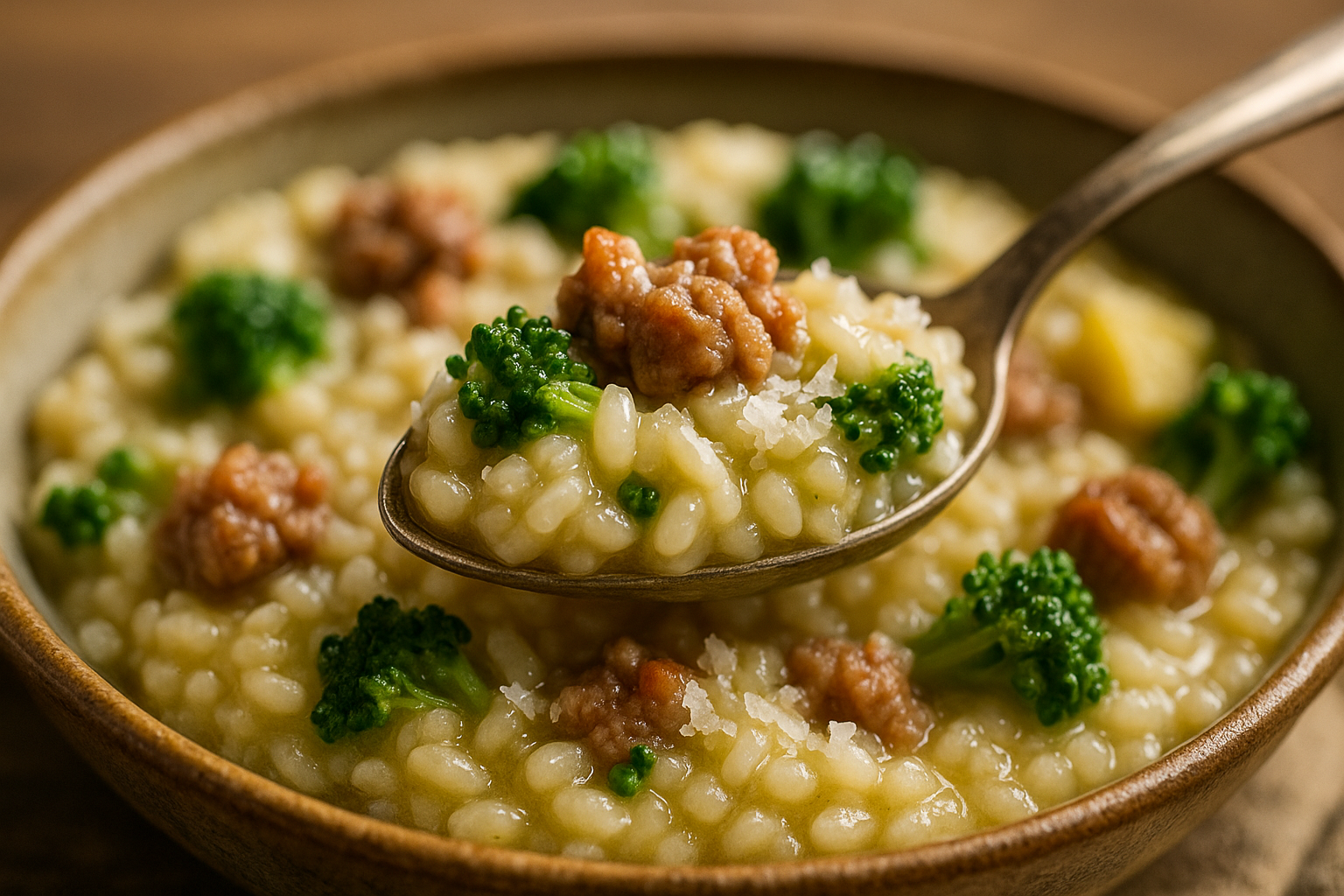 Broccoli & Sausage Risotto